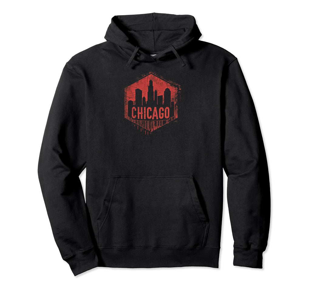 Chicago Grit 90S Grunge Urbandecay Mens Hoodie - Aesthetic Graphic Unisex - T-Shirt, Sweatshirt, Hoodie