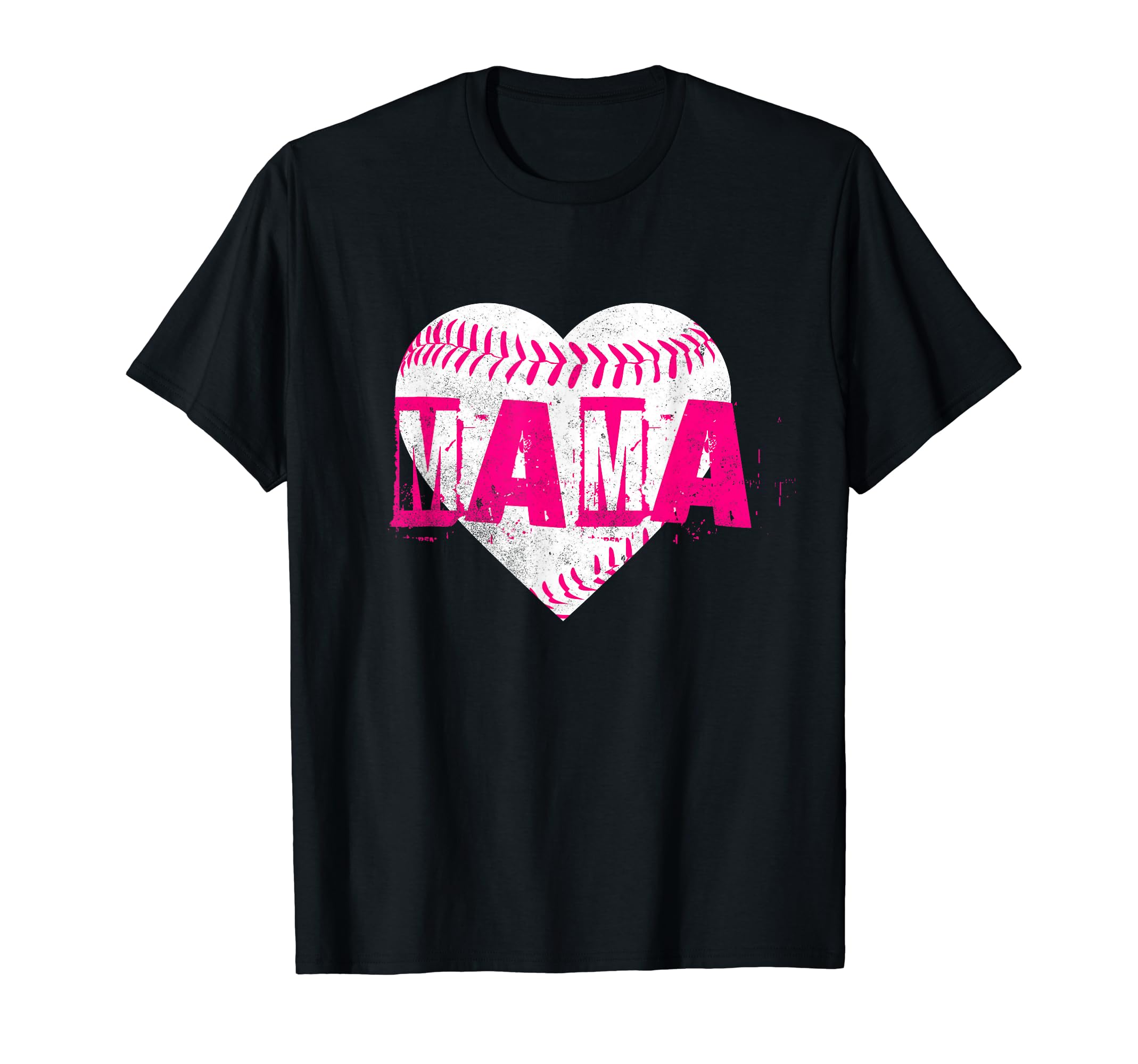 Baseball Mama Heart Baseball T-Shirt - Streetwear Style for Adults - T-Shirt, Sweatshirt, Hoodie
