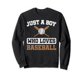 Baseball Player Batter Just Who Sweatshirt - Minimalist Print for Adults - T-Shirt, Sweatshirt, Hoodie