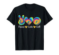 Peace Love Golf Funny Tie Dye Golf Lovers T-Shirt - Graphic Print Unisex - T-Shirt, Sweatshirt, Hoodie