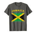 Distressed Flag Jamaica Jamaican T-Shirt - Graphic Print Men Women - T-Shirt, Sweatshirt, Hoodie