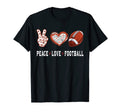 Football Lovers Player Fans Peace Love T-Shirt - Novelty Apparel Men Women - T-Shirt, Sweatshirt, Hoodie
