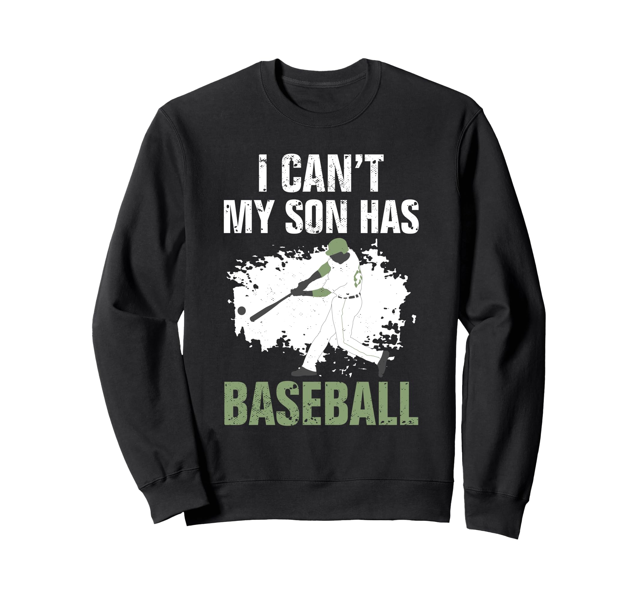 Fathers Day Baseball Dad Parent Sweatshirt - Custom Art Print Men Women - T-Shirt, Sweatshirt, Hoodie