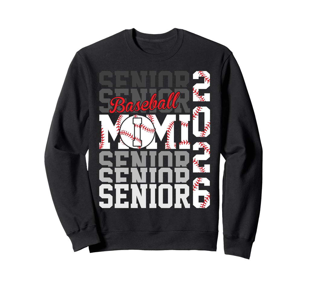 2026 Baseball Senior Mimi Sweatshirt - Fun Novelty Design for Adults - T-Shirt, Sweatshirt, Hoodie
