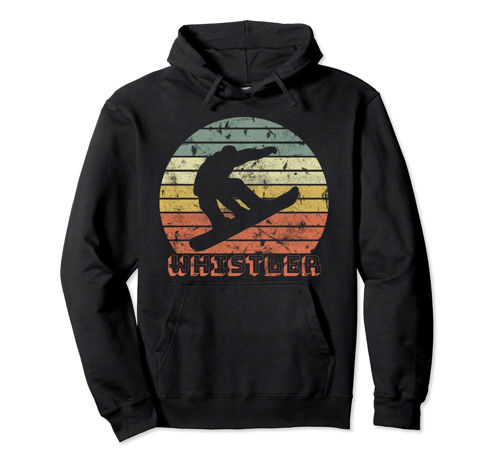 Whistler Snowboarding Sunset Hoodie - Graphic Print Men Women - T-Shirt, Sweatshirt, Hoodie