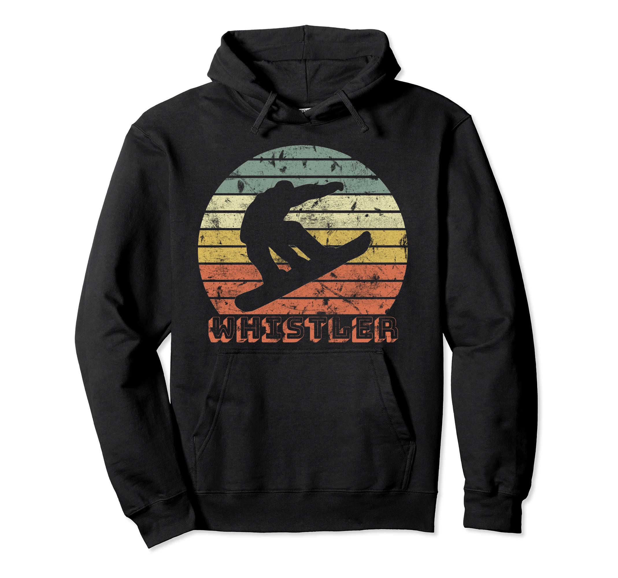 Whistler Snowboarding Sunset Hoodie - Graphic Print Men Women - T-Shirt, Sweatshirt, Hoodie