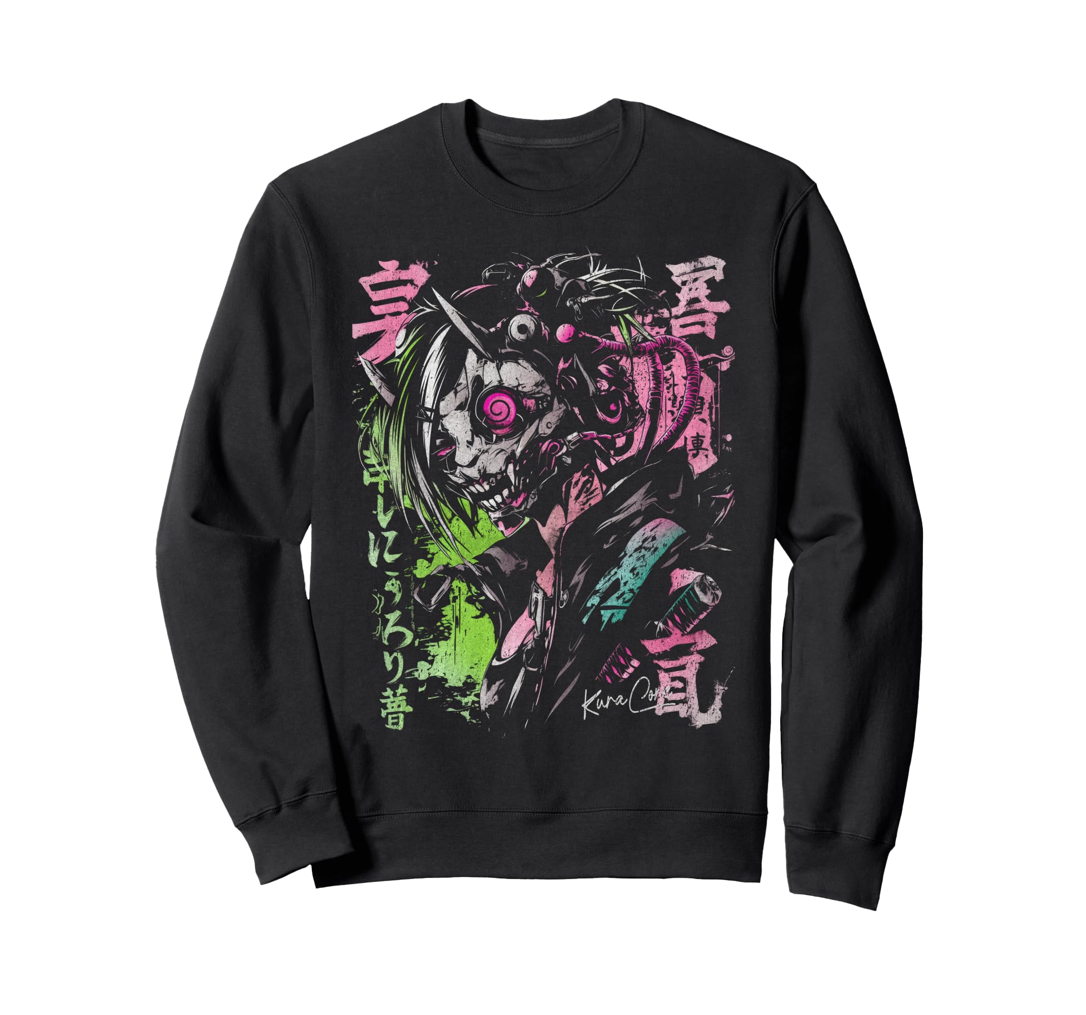 Japanese Streetwear Cyberpunk Y2K Sweatshirt - Unique Graphic for Adults - T-Shirt, Sweatshirt, Hoodie