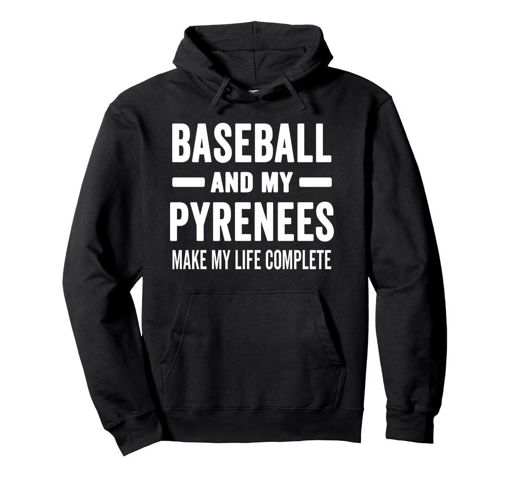 Baseball And My Pyrenees Mama Dog Hoodie - Custom Art Print Men Women - T-Shirt, Sweatshirt, Hoodie