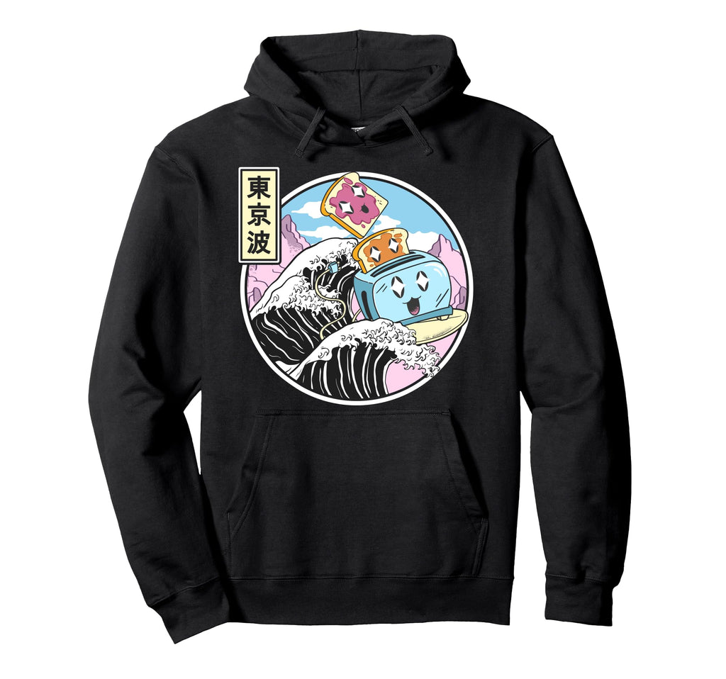 Surfing Toaster Peanut Butter Jelly Hoodie - Aesthetic Graphic Men Women - T-Shirt, Sweatshirt, Hoodie