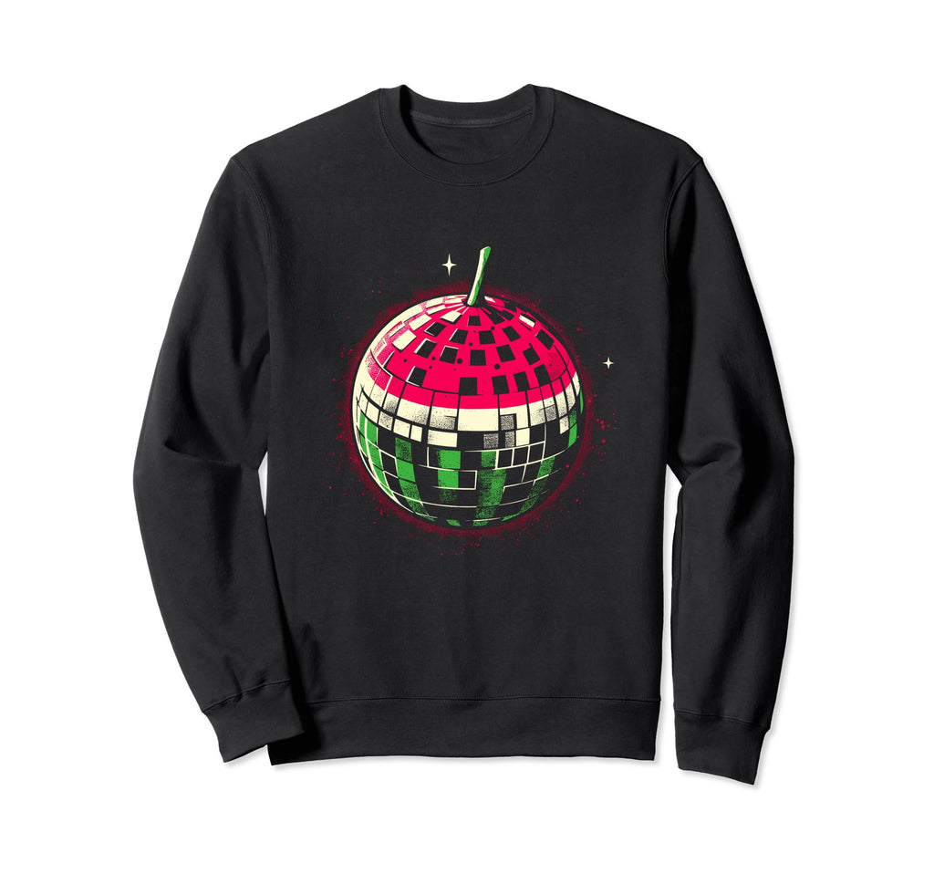 Disco Ball Watermelon Funny Club Sweatshirt - Custom Art Print Men Women - T-Shirt, Sweatshirt, Hoodie