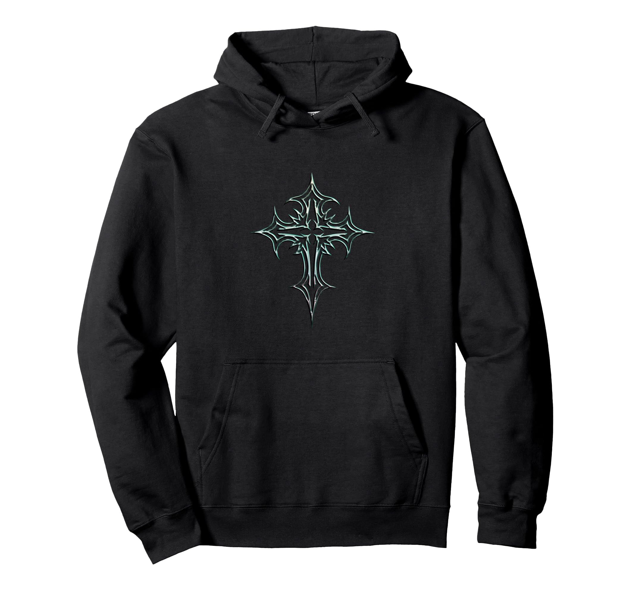 Gothic Cross Y2K Alt Aesthetic Emo Hoodie - Casual Everyday Wear Unisex - T-Shirt, Sweatshirt, Hoodie