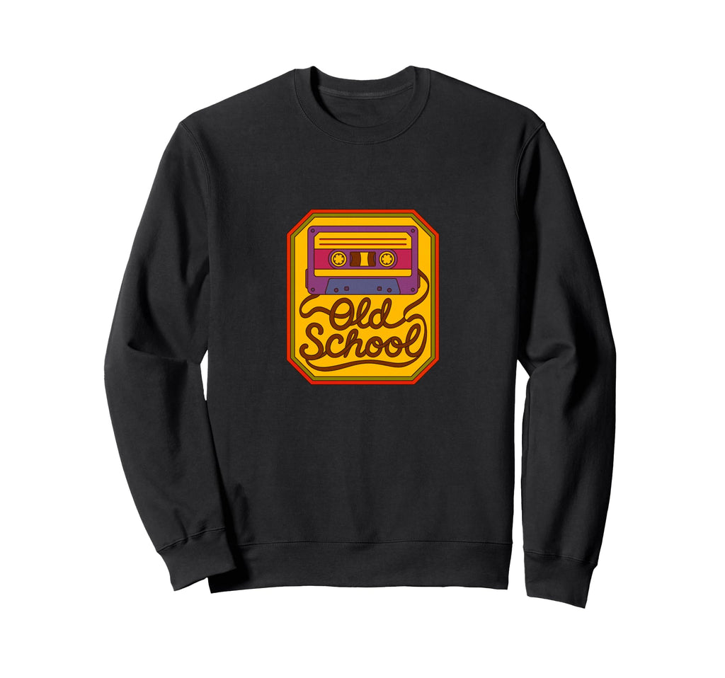 Old School Illustration Cassette Tape Sweatshirt - Graphic Print Men Women - T-Shirt, Sweatshirt, Hoodie