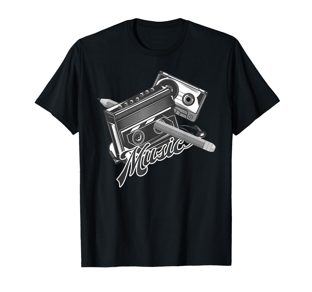 80S 990S Funny Throwback Music Cassette T-Shirt - Novelty Apparel Unisex - T-Shirt, Sweatshirt, Hoodie
