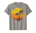 Sunset Coco Palm Tree Shirts Tropical T-Shirt - Graphic Print Men Women - T-Shirt, Sweatshirt, Hoodie