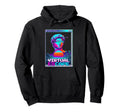 Virtual Escape Vaporwave Glitch Statue Hoodie - Custom Art Print Men Women - T-Shirt, Sweatshirt, Hoodie