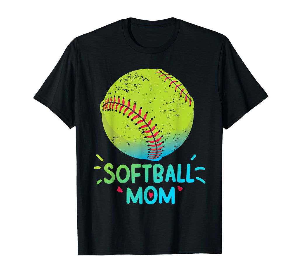 Softball Mom Funny Baseball Player Sports T-Shirt - Trendy Graphic Unisex - T-Shirt, Sweatshirt, Hoodie