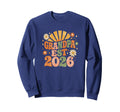 Grandpa Est 2026 Groovy 70S Flower New Sweatshirt - Graphic Print Unisex - T-Shirt, Sweatshirt, Hoodie