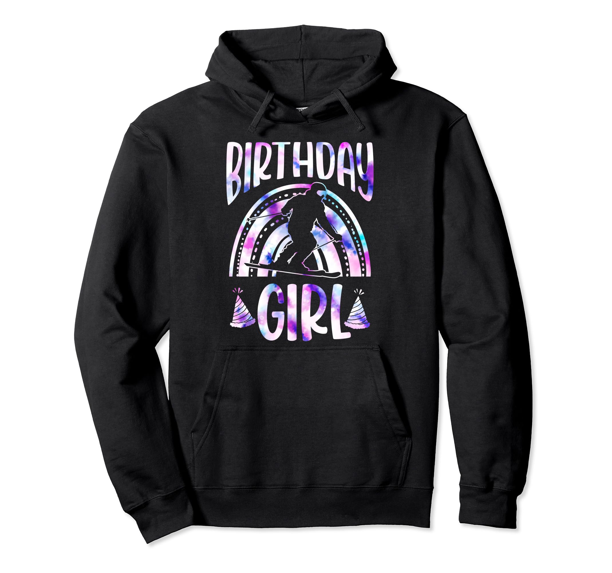 Ski Birthday Boho Bohemian Rainbow Hoodie - Fun Novelty Design Unisex - T-Shirt, Sweatshirt, Hoodie