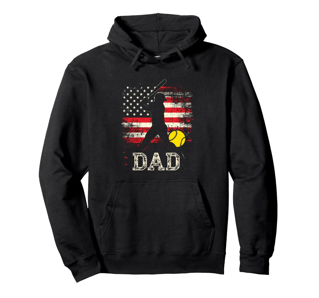 Baseball Dad Hoodie - Unique Graphic Men Women - T-Shirt, Sweatshirt, Hoodie