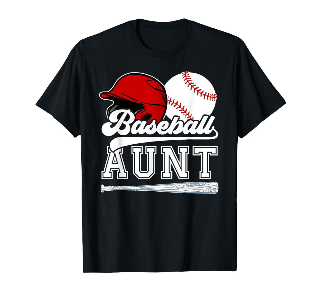 Baseball Aunt Proud Aunt Baseball T-Shirt - Graphic Print for Adults - T-Shirt, Sweatshirt, Hoodie