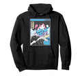 Playing Cats Surfing Kanagawa Wave Hoodie - Custom Art Print for Adults - T-Shirt, Sweatshirt, Hoodie