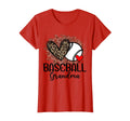 Baseball Grandma Funny Leopard Heart T-Shirt - Aesthetic Graphic Men Women - T-Shirt, Sweatshirt, Hoodie