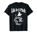 Life Is Pitch Swing Stars Baseball T-Shirt - Unique Graphic for Adults - T-Shirt, Sweatshirt, Hoodie