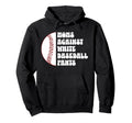 Moms Against White Baseball Pants Hoodie - Minimalist Print for Adults - T-Shirt, Sweatshirt, Hoodie