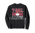 T Ball Mom Fueled Snacks And Chaos Sweatshirt - Aesthetic Graphic Unisex - T-Shirt, Sweatshirt, Hoodie