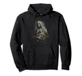 Mary Jesus Distressed 90S Goth Hoodie - Fun Novelty Design Men Women - T-Shirt, Sweatshirt, Hoodie