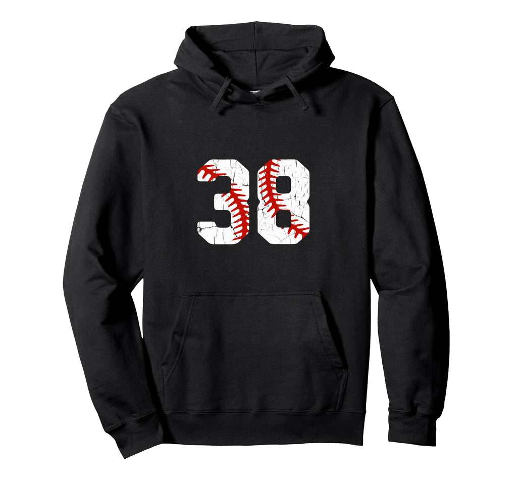 Baseball Player Jersey Number 38 38 Proud Hoodie - Graphic Print Men Women - T-Shirt, Sweatshirt, Hoodie