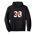 Baseball Player Jersey Number 38 38 Proud Hoodie - Graphic Print Men Women - T-Shirt, Sweatshirt, Hoodie