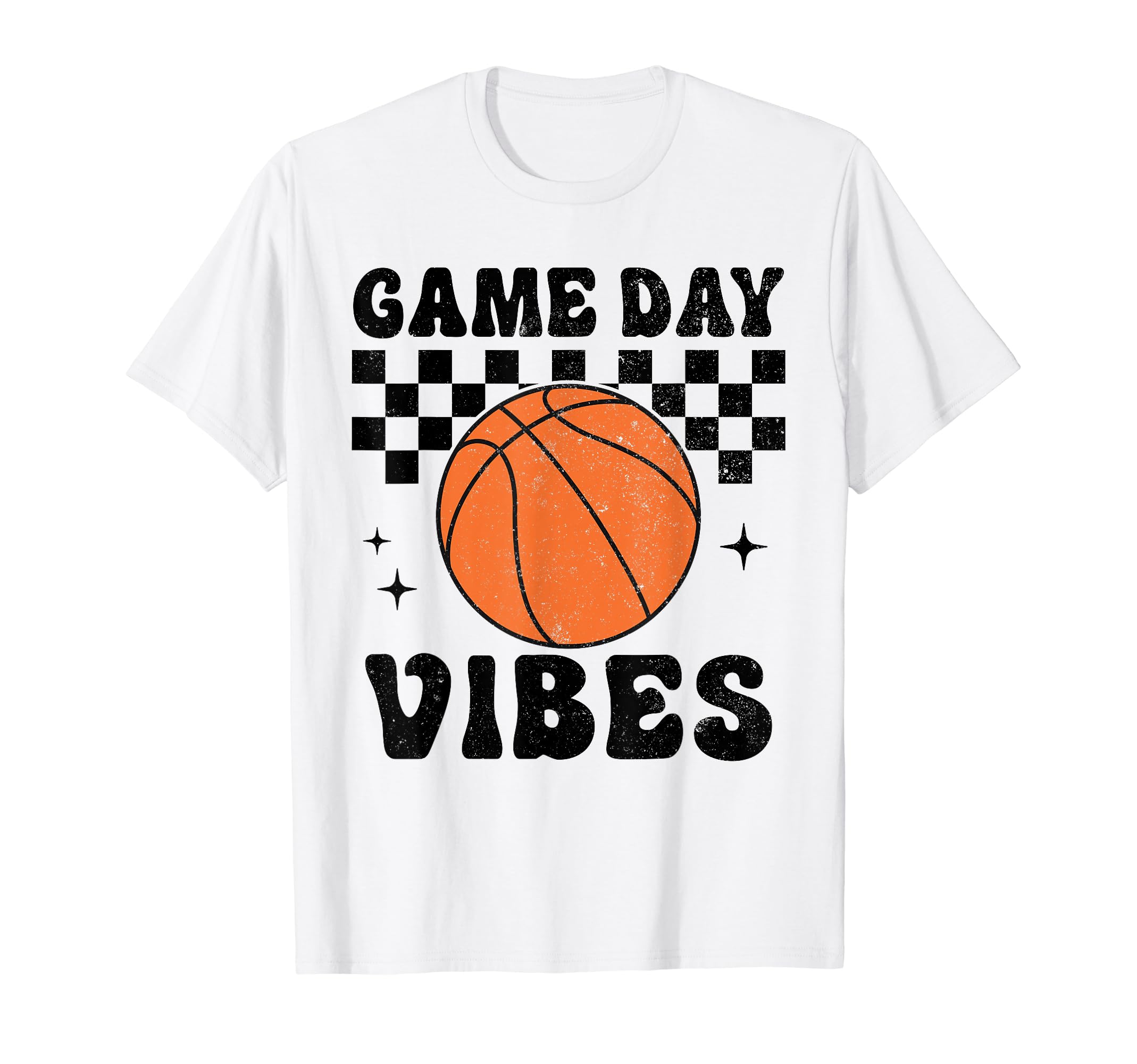 Basketball Game Day Vibes Basketball T-Shirt - Trendy Graphic Unisex - T-Shirt, Sweatshirt, Hoodie
