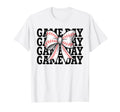 Baseball Game Day Coquette Bow Baseball T-Shirt - Unique Graphic Unisex - T-Shirt, Sweatshirt, Hoodie