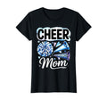 Cheer Mom Blue Cheerleader Game T-Shirt - Casual Everyday Wear Men Women - T-Shirt, Sweatshirt, Hoodie