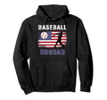 Proud Baseball Goddad Usa American Flag Hoodie - Trendy Graphic Men Women - T-Shirt, Sweatshirt, Hoodie