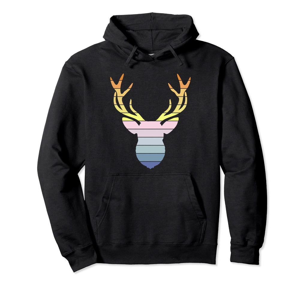 Vaporwave Aesthetic Deer Hunting Hoodie - Custom Art Print Men Women - T-Shirt, Sweatshirt, Hoodie