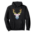 Vaporwave Aesthetic Deer Hunting Hoodie - Custom Art Print Men Women - T-Shirt, Sweatshirt, Hoodie