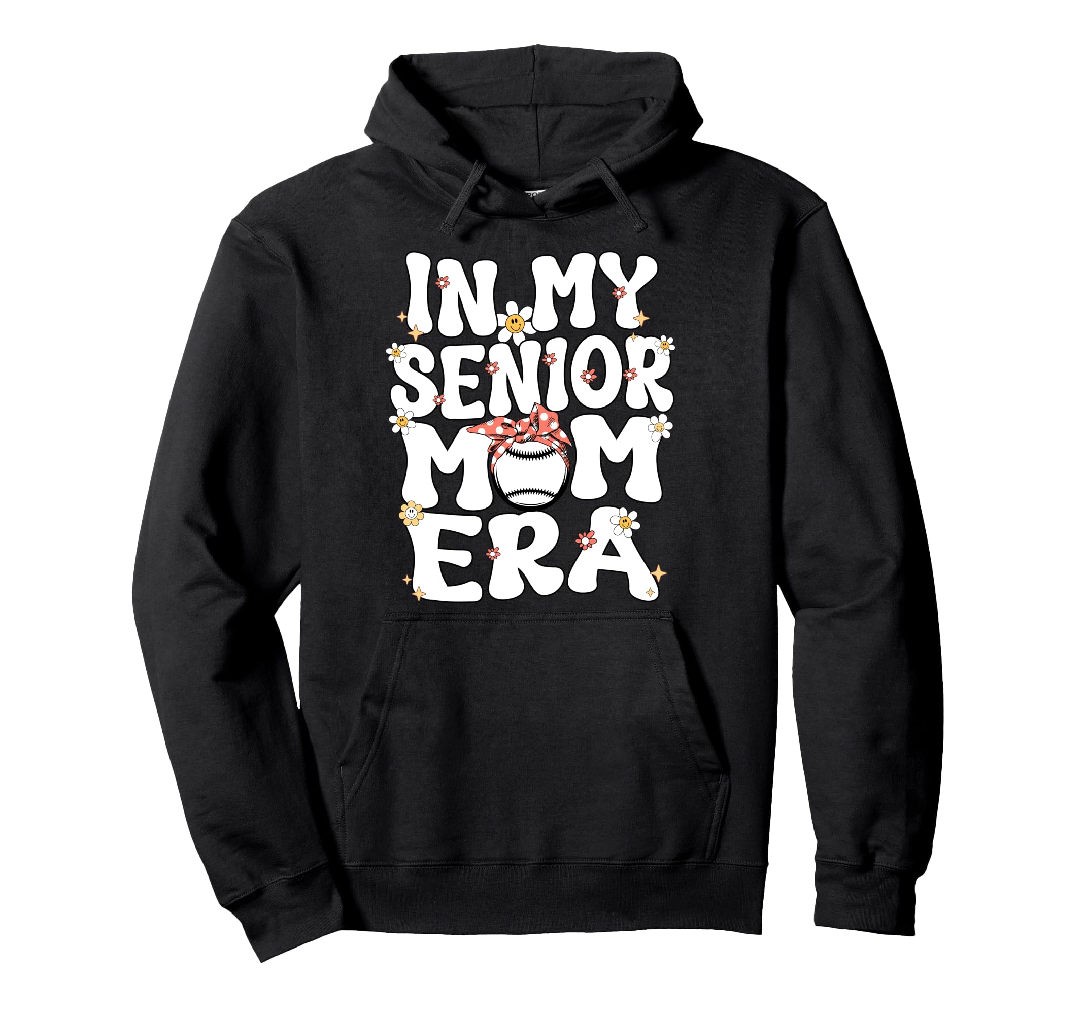 My Senior Baseball Mom Era Senior Mom Hoodie - Custom Art Print Unisex - T-Shirt, Sweatshirt, Hoodie