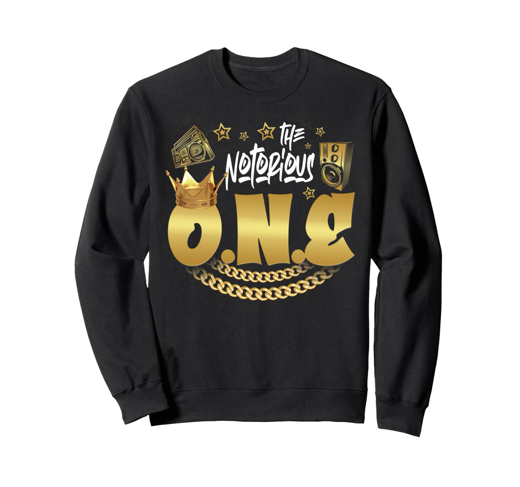 Notorious One Old School Hip Sweatshirt - Fun Novelty Design for Adults - T-Shirt, Sweatshirt, Hoodie