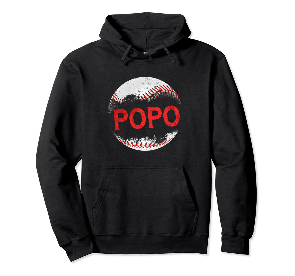 Baseball Popo Happy Fathers Day Proud Hoodie - Unique Graphic for Adults - T-Shirt, Sweatshirt, Hoodie