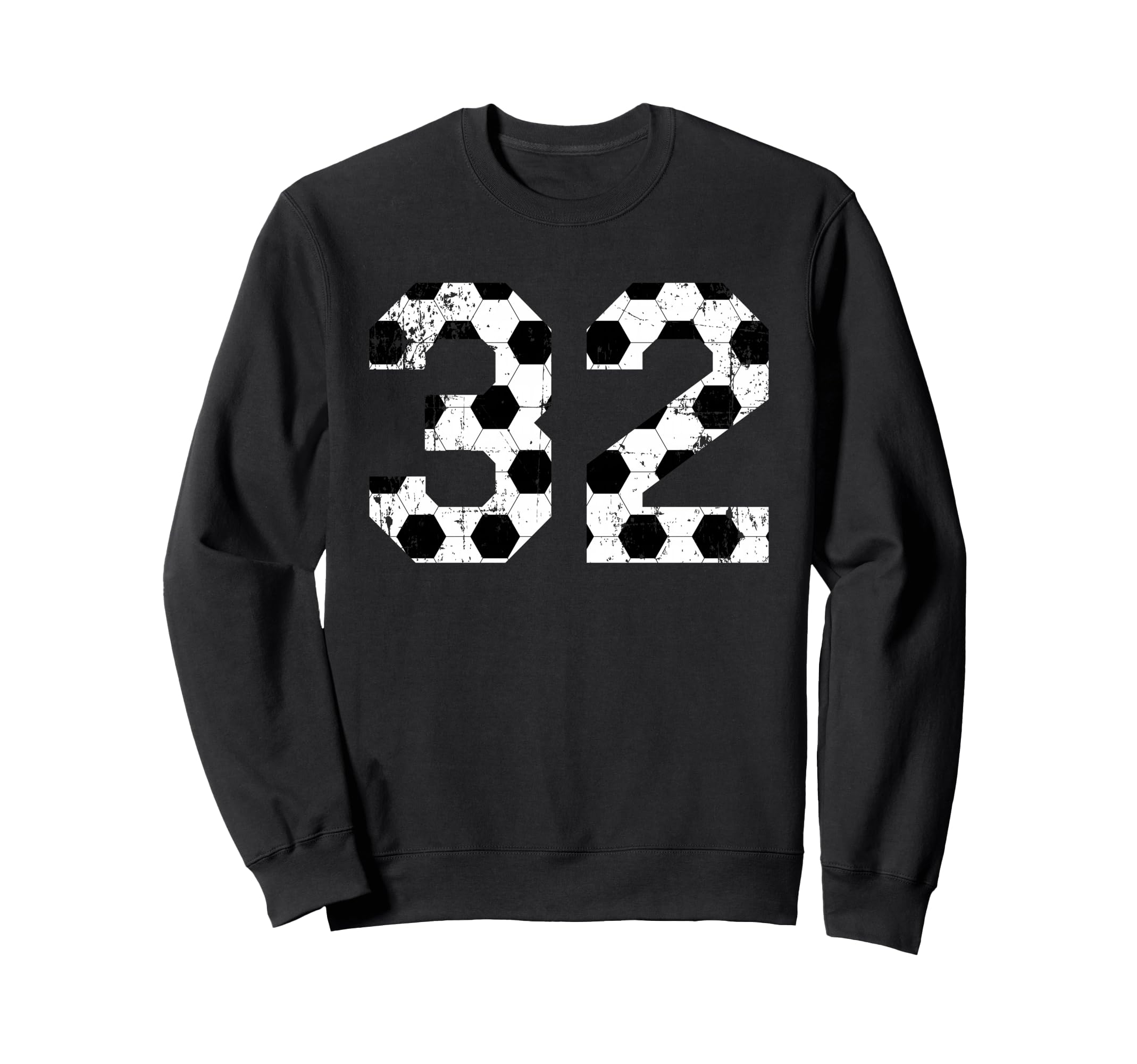 Soccer 32 Jersey Number Sweatshirt - Custom Art Print for Adults - T-Shirt, Sweatshirt, Hoodie