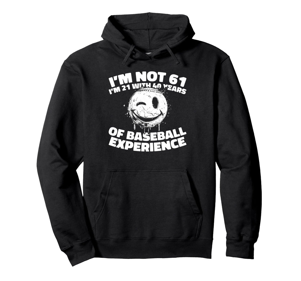 61Th Birthday Baseballer Player Hoodie - Aesthetic Graphic for Adults - T-Shirt, Sweatshirt, Hoodie