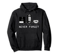Never Forget Cassette Tape Vcr Tape Hoodie - Novelty Apparel Unisex - T-Shirt, Sweatshirt, Hoodie