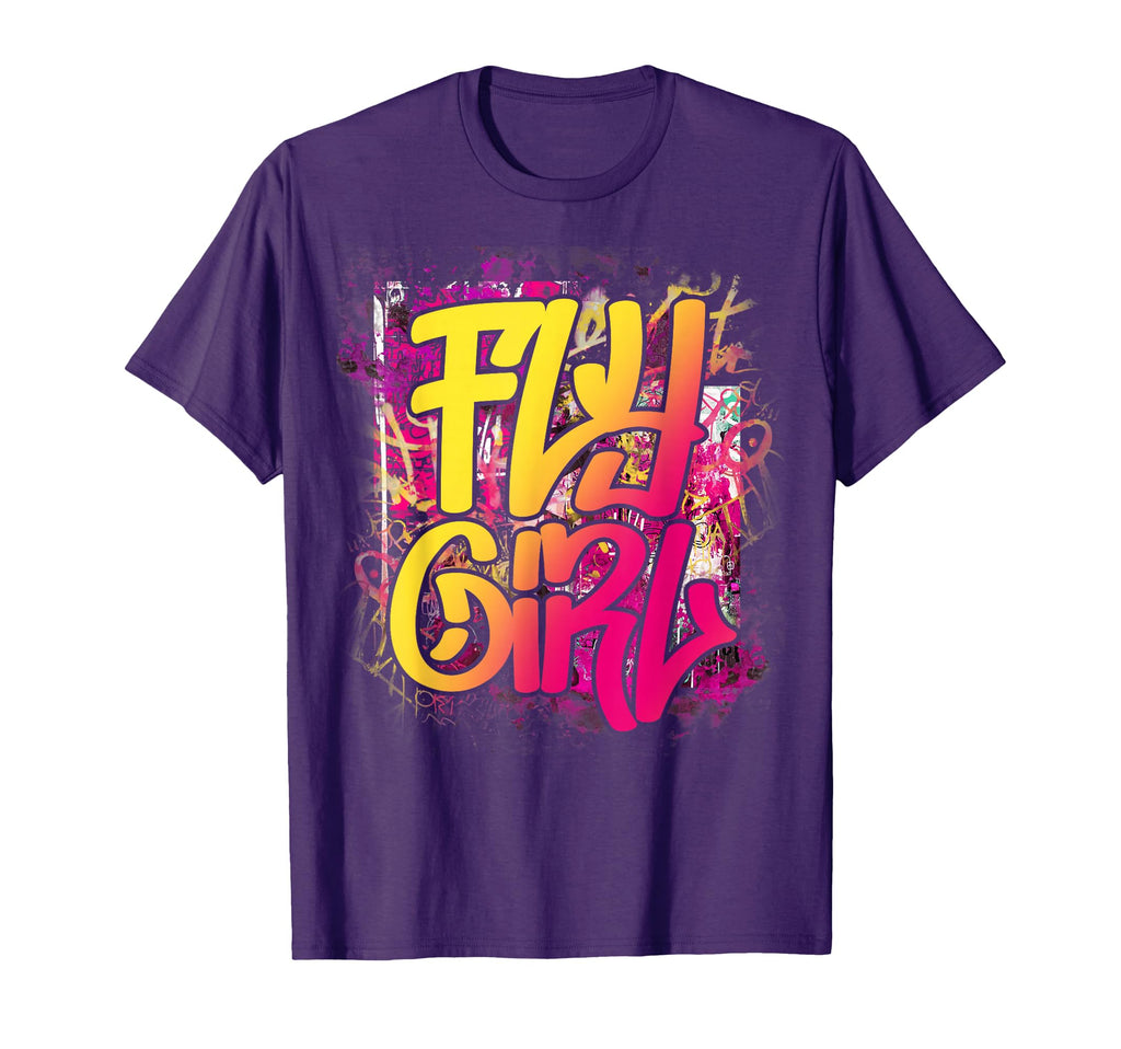 Fly 80S 90S Old School Hip Hop T-Shirt - Fun Novelty Design for Adults - T-Shirt, Sweatshirt, Hoodie