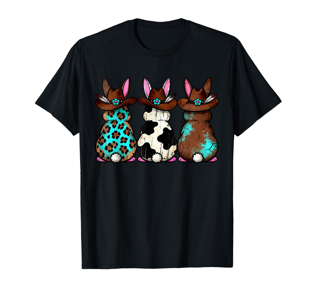 Cowhide Leopard Turquoise Howdy T-Shirt - Casual Everyday Wear Unisex - T-Shirt, Sweatshirt, Hoodie