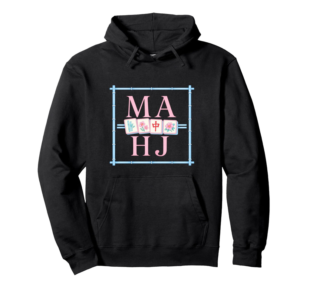 Mahj Mahjong Game Preppy Night Pastel Hoodie - Novelty Apparel Unisex - T-Shirt, Sweatshirt, Hoodie