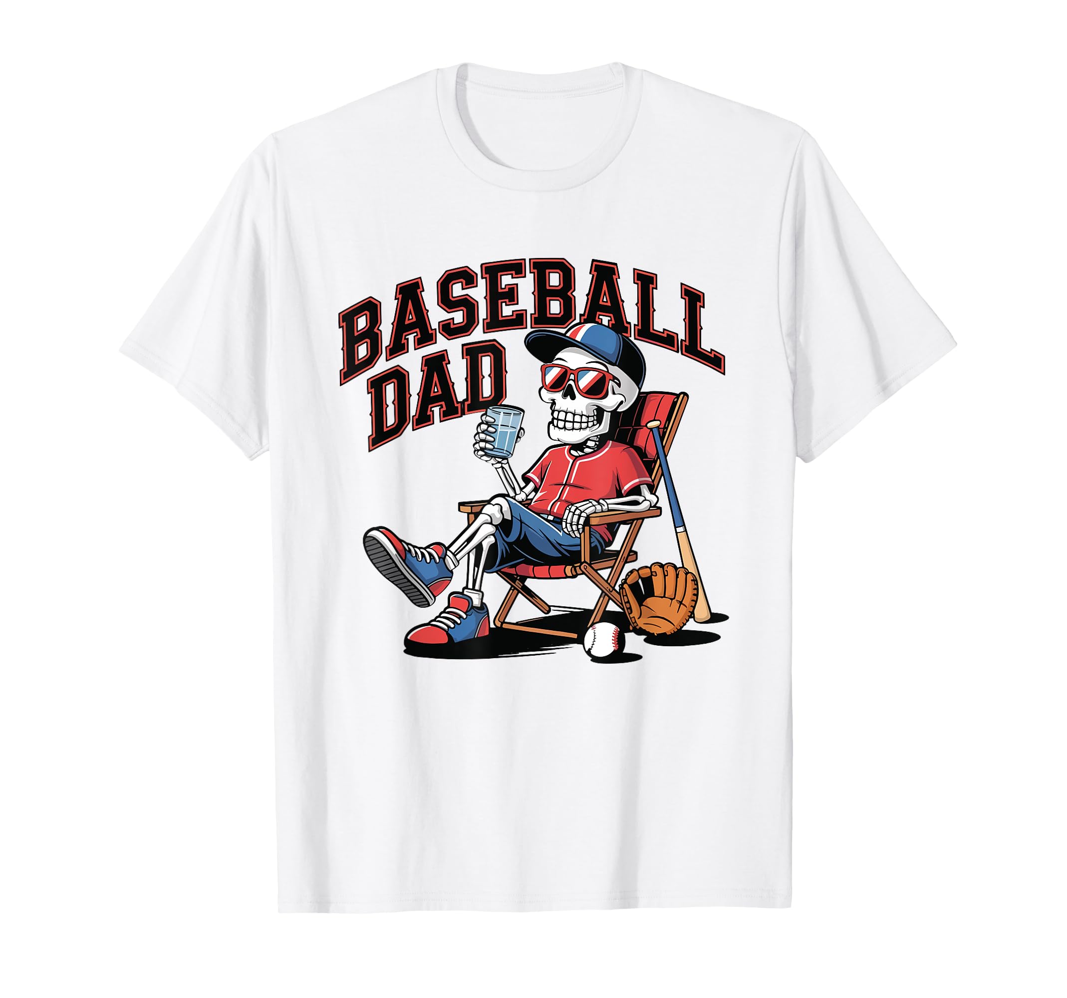 Baseball Dad Game Day Fathers Day T-Shirt - Custom Art Print Unisex - T-Shirt, Sweatshirt, Hoodie