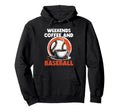 Fathers Day Baseball Dad Parent Hoodie - Novelty Apparel Unisex - T-Shirt, Sweatshirt, Hoodie