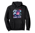 Game Over Japanese Vaporwave 80S 90S Hoodie - Novelty Apparel Men Women - T-Shirt, Sweatshirt, Hoodie
